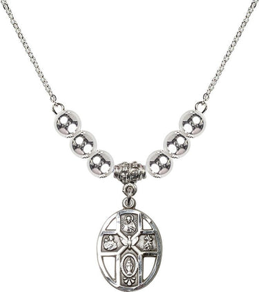 5-Way / Holy Spirit Crystal Necklace | 3/4 inch | 6mm Beads | N32-0880