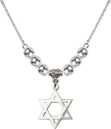 Star of David Crystal Necklace | N32-1210GF/18RG | 7/8 inch