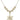 Cross Crystal Necklace | 7/8 inch | 6mm Beads   14kt Gold Filled