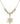 Cross Crystal Necklace | 7/8 inch | 6mm Beads   14kt Gold Filled