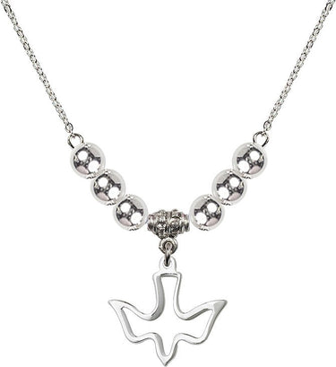 Holy Spirit Crystal Necklace | 5/8 inch | 6mm Beads | N32-1510