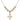 Cross Crystal Necklace | 7/8 inch | 6mm Beads   14kt Gold Filled