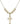 Cross Crystal Necklace | 7/8 inch | 6mm Beads   14kt Gold Filled