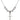 Crucifix Crystal Necklace | 1 inch | 6mm Beads   Sterling Silver