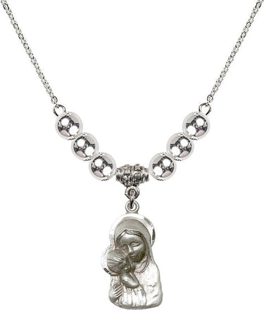 Child Madonna Crystal Necklace | 7/8 inch | 6mm Beads