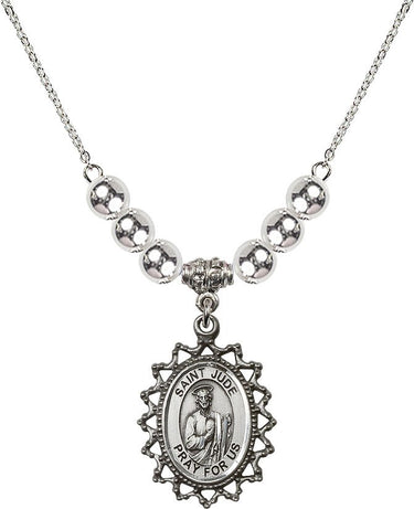 St. Jude Crystal Necklace | 1 inch | 6mm Beads | N32-1619J