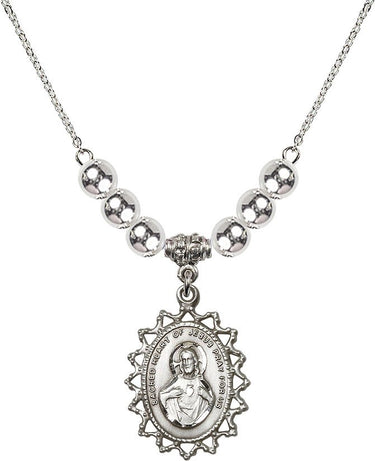Collar escapulario de cristal | 2.54 cm | Cuentas de 6 mm | N32-1619S