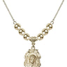 Madonna Crystal Necklace | 7/8 inch | 6mm Beads   14kt Gold Filled