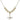 Cross Crystal Necklace | 3/4 inch | 6mm Beads   14kt Gold Filled
