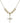 Cross Crystal Necklace | 3/4 inch | 6mm Beads   14kt Gold Filled