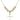Cross Crystal Necklace | 7/8 inch | 6mm Beads   14kt Gold Filled