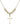 Cross Crystal Necklace | 7/8 inch | 6mm Beads   14kt Gold Filled