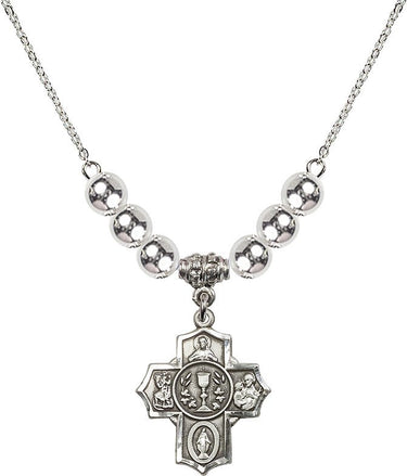 Communion/5-Way Crystal Necklace | 7/8 inch | 6mm Beads | N32-2004