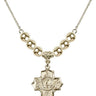 5-Way Crystal Necklace | 7/8 inch | 6mm Beads   14kt Gold Filled