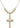 Crucifix Crystal Necklace | 1 3/8 inch | 6mm Beads   14kt Gold Filled