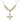 Crucifix Crystal Necklace | 1 1/8 inch | 6mm Beads   14kt Gold Filled