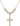 Crucifix Crystal Necklace | 1 1/8 inch | 6mm Beads   14kt Gold Filled