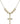 Cross Crystal Necklace | 7/8 inch | 6mm Beads   14kt Gold Filled
