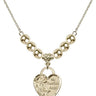 Guardian Angel Crystal Necklace | 3/4 inch | 6mm Beads   14kt Gold Filled