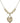 Confirmation Heart Crystal Necklace | 3/4 inch | 6mm Beads   14kt Gold Filled