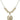 Graduation Heart Crystal Necklace | 3/4 inch | 6mm Beads   14kt Gold Filled
