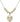 Footprints Heart Crystal Necklace | 3/4 inch | 6mm Beads   14kt Gold Filled