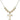Cross Crystal Necklace | 3/4 inch | 6mm Beads   14kt Gold Filled