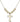 Cross Crystal Necklace | 3/4 inch | 6mm Beads   14kt Gold Filled