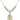 Saint Christopher Crystal Necklace | 7/8 inch | 6mm Beads   14kt Gold Filled