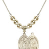 Divine Mercy Crystal Necklace | 7/8 inch | 6mm Beads   14kt Gold Filled