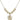Saint Christopher Crystal Necklace | 5/8 inch | 6mm Beads   14kt Gold Filled