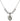 St. Jude Crystal Necklace | 5/8 inch | 6mm Beads   Sterling Silver