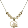 Guardian Angel Crystal Necklace | 1/2 inch | 6mm Beads   14kt Gold Filled