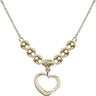 Heart Crystal Necklace | 1/2 inch | 6mm Beads   14kt Gold Filled