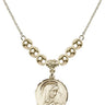 Sorrowful Mother Crystal Necklace | 3/4 inch | 6mm Beads   14kt Gold Filled