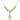 Cross Crystal Necklace | 1 inch | 6mm Beads   14kt Gold Filled