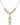 Cross Crystal Necklace | 1 inch | 6mm Beads   14kt Gold Filled