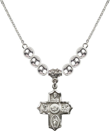 5-Way Crystal Necklace | 7/8 inch | 6mm Beads | N32-4255