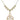 Irish Knot / Claddagh Crystal Necklace | 1 1/4 inch | 6mm Beads   14kt Gold Filled