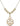 Irish Knot / Claddagh Crystal Necklace | 1 1/4 inch | 6mm Beads   14kt Gold Filled
