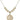 Shamrock w/ Celtic Border Crystal Necklace | 3/4 inch | 6mm Beads   14kt Gold Filled