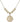 Shamrock w/ Celtic Border Crystal Necklace | 3/4 inch | 6mm Beads   14kt Gold Filled