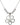 Five Pedal Flower Crystal Necklace | 1 inch | 6mm Beads | N32-5109