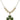 Shamrock Crystal Necklace | 3/4 inch | 6mm Beads   14kt Gold Filled