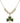 Shamrock Crystal Necklace | 3/4 inch | 6mm Beads   14kt Gold Filled