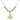 Cross Crystal Necklace | 1 inch | 6mm Beads   14kt Gold Filled