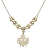 Holy Spirit Crystal Necklace | 3/4 inch | 6mm Beads   14kt Gold Filled
