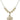 Four Way Medal Crystal Necklace | 3/4 inch | 6mm Beads   14kt Gold Filled