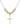 Cross Crystal Necklace | 7/8 inch | 6mm Beads   14kt Gold Filled
