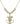 Crucifix Crystal Necklace | 1 inch | 6mm Beads   14kt Gold Filled
